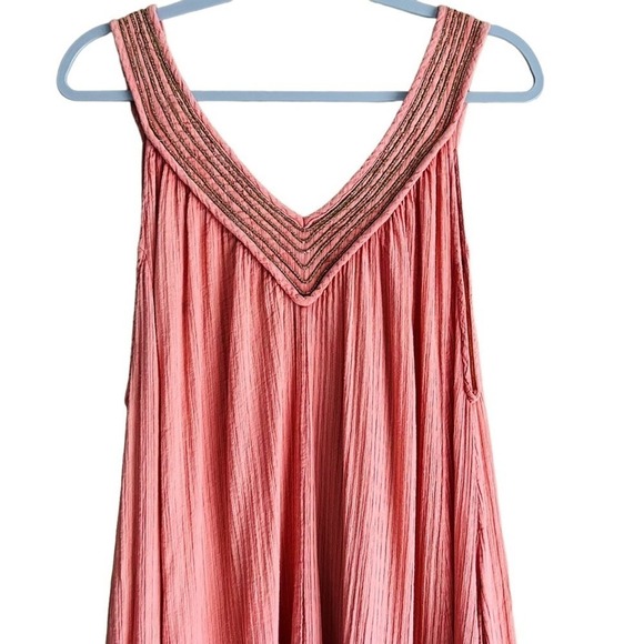 Free People | Dreams Of Bali Gauzy Maxi Dress Peach size Medium - Picture 7 of 16
